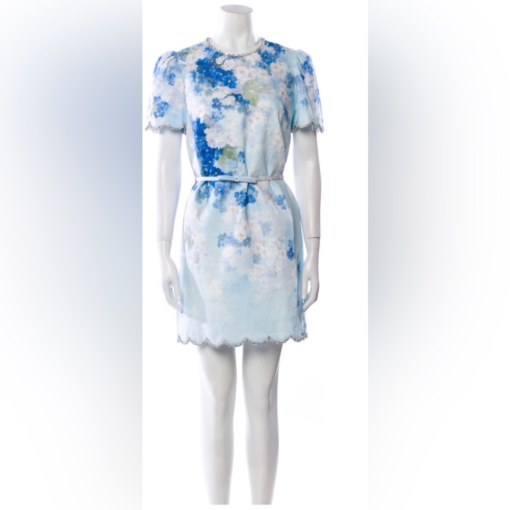 ISO Zimmermann crush blue mini dress size 0P